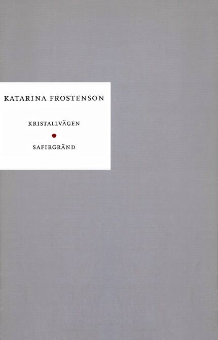 Kristallvägen ; Safirgränd : Skådespel bookCoverFor