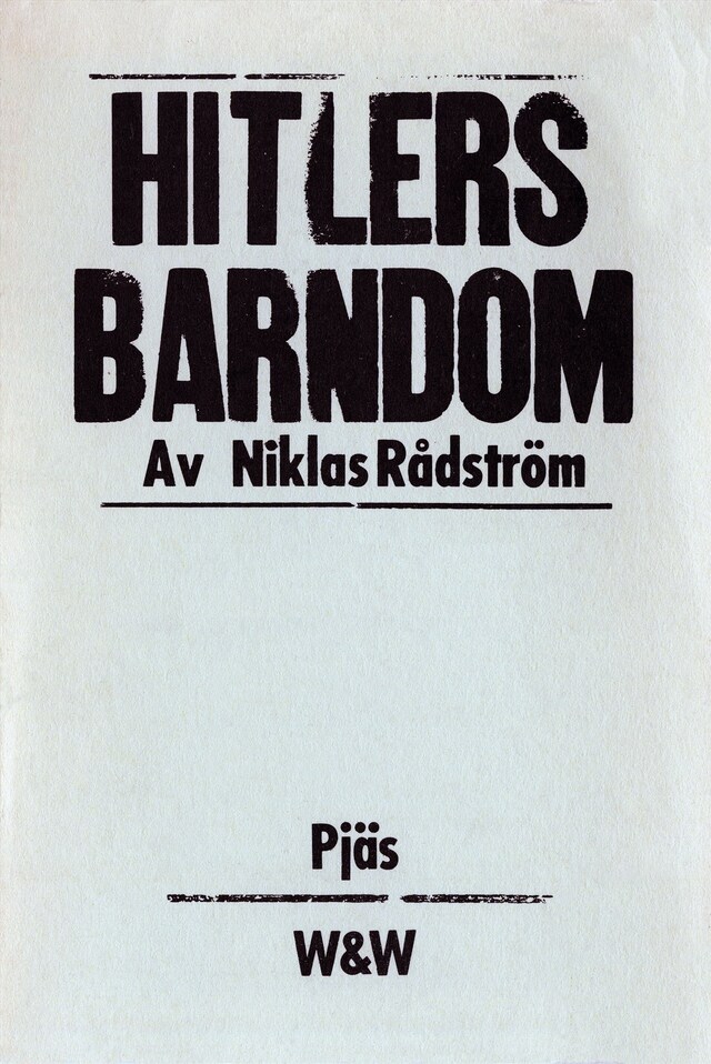 Boekomslag van Hitlers barndom