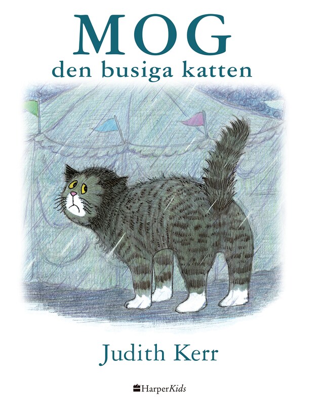 Book cover for Mog  den busiga katten