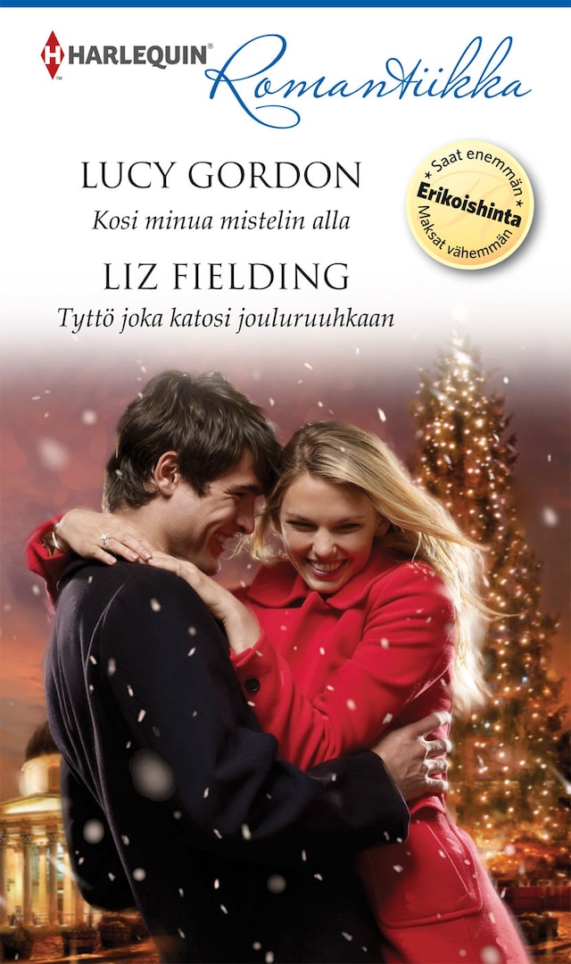 Book cover for Kosi minua mistelin alla / Tyttö joka katosi jouluruuhkaan