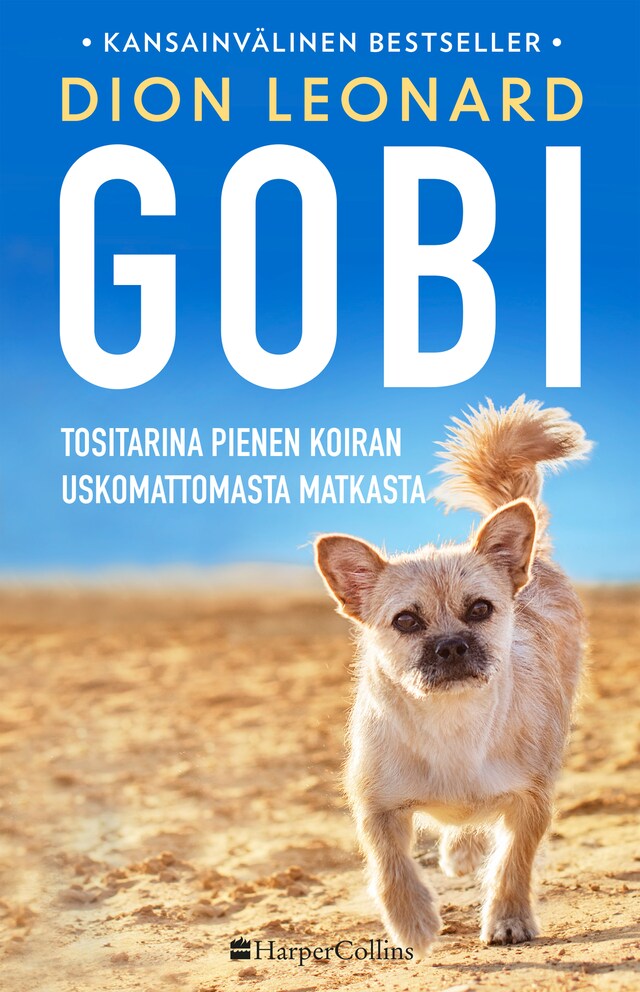 Book cover for Gobi  Tositarina pienen koiran uskomattomasta matkasta