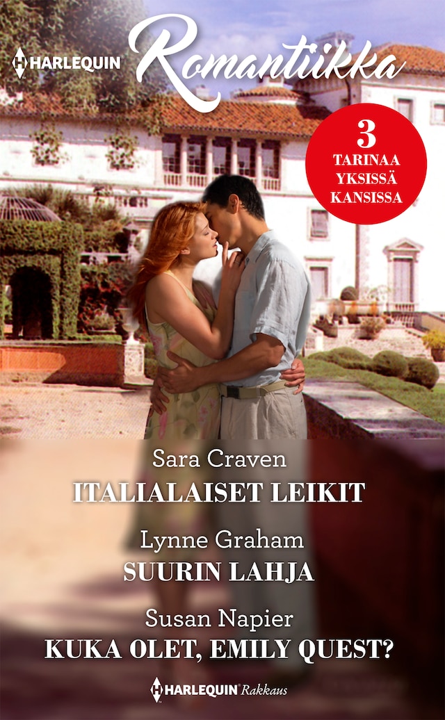Book cover for Italialaiset leikit / Suurin lahja / Kuka olet, Emily Quest?