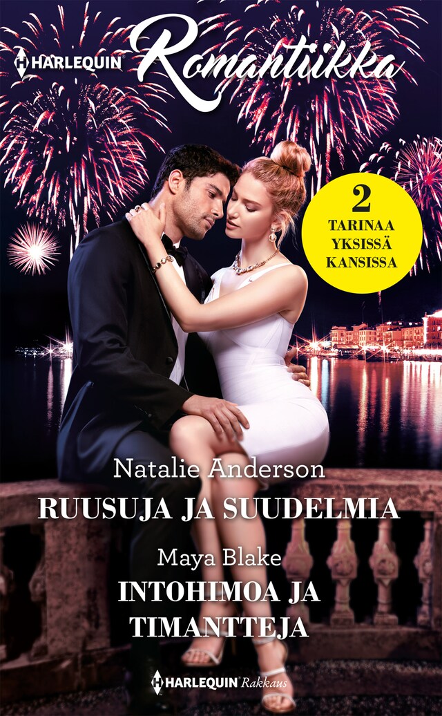 Book cover for Ruusuja ja suudelmia / Intohimoa ja timantteja