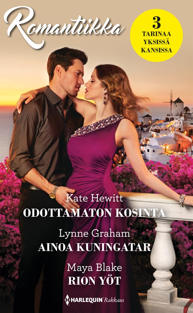 Book cover for Odottamaton kosinta / Ainoa kuningatar / Rion yöt