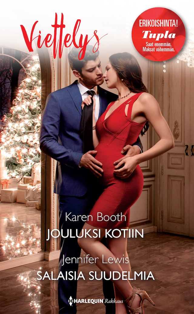 Couverture de livre pour Jouluksi kotiin / Salaisia suudelmia