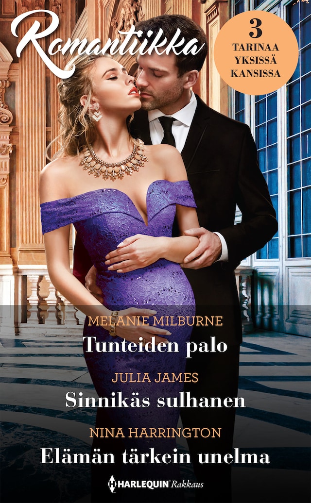Book cover for Tunteiden palo / Sinnikäs sulhanen / Elämän tärkein unelma