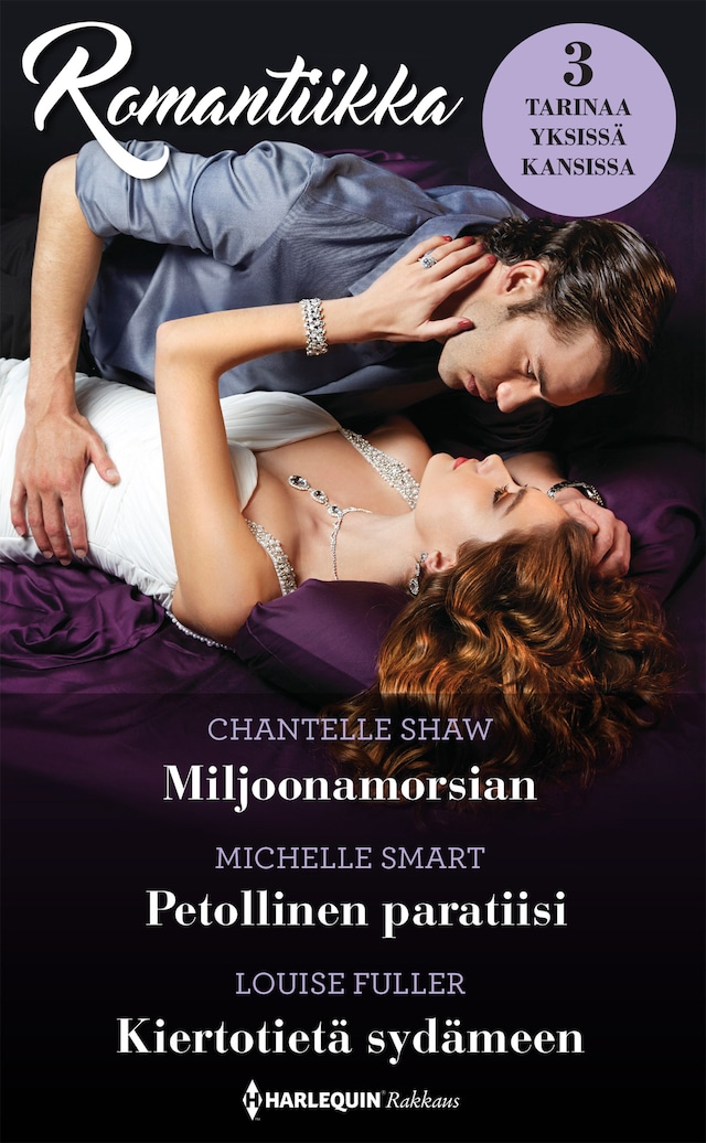 Book cover for Miljoonamorsian / Petollinen paratiisi / Kiertotietä sydämeen