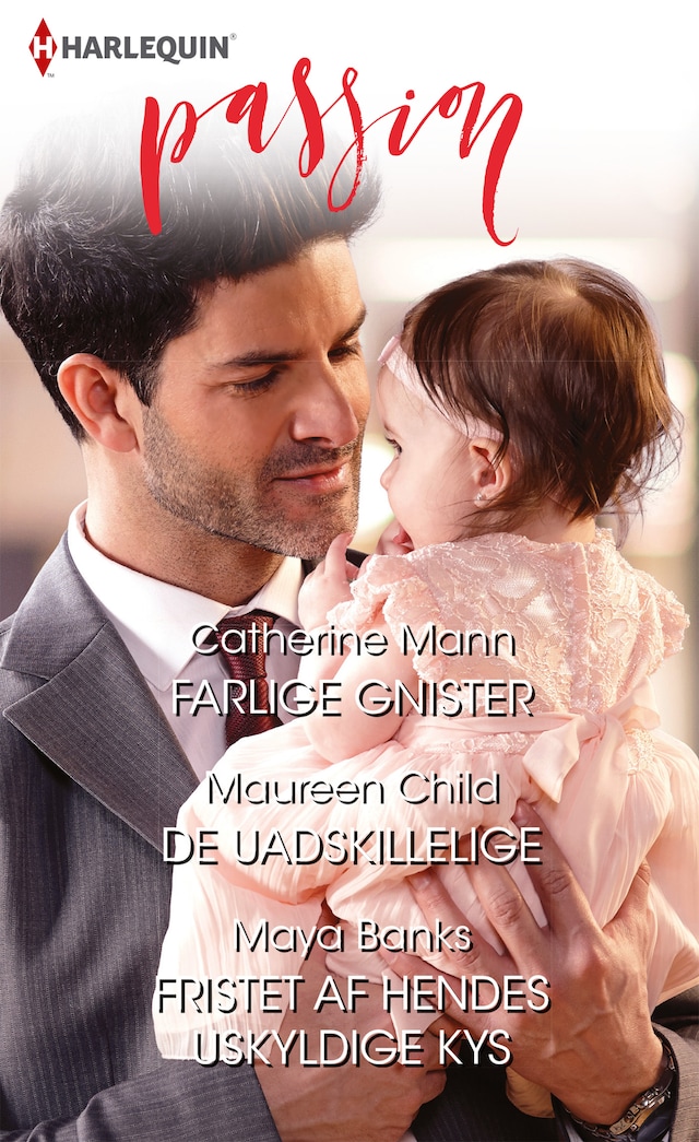 Book cover for Farlige gnister/De uadskillelige/Fristet af hendes uskyldige kys