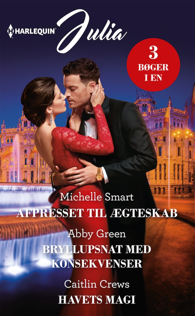 Okładka książki dla Afpresset til ægteskab/Bryllupsnat med konsekvenser/Havets magi