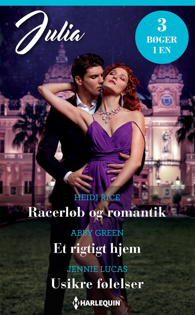 Book cover for Racerløb og romantik / Et rigtigt hjem / Usikre følelser