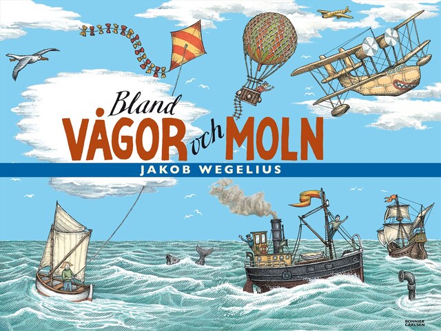 Book cover for Bland vågor och moln