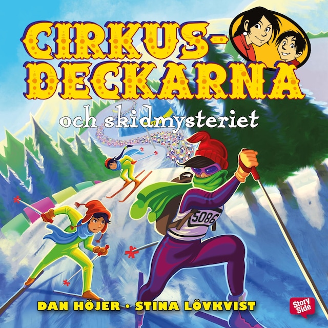 Book cover for Cirkusdeckarna och skidmysteriet
