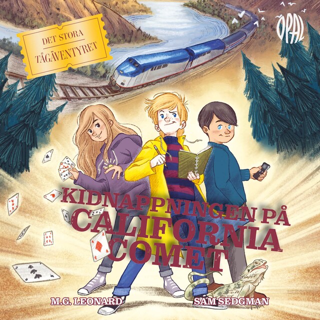 Portada de libro para Det stora tågäventyret - Kidnappningen på California Comet