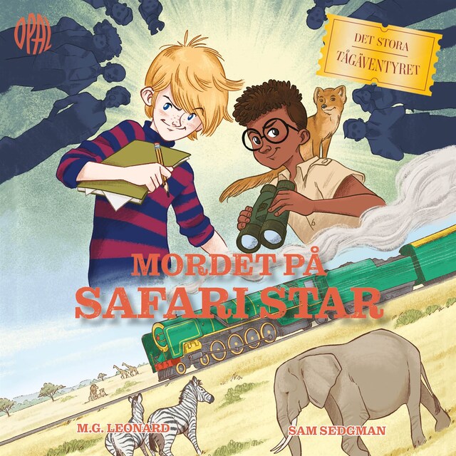 Book cover for Det stora tågäventyret - Mordet på Safari Star