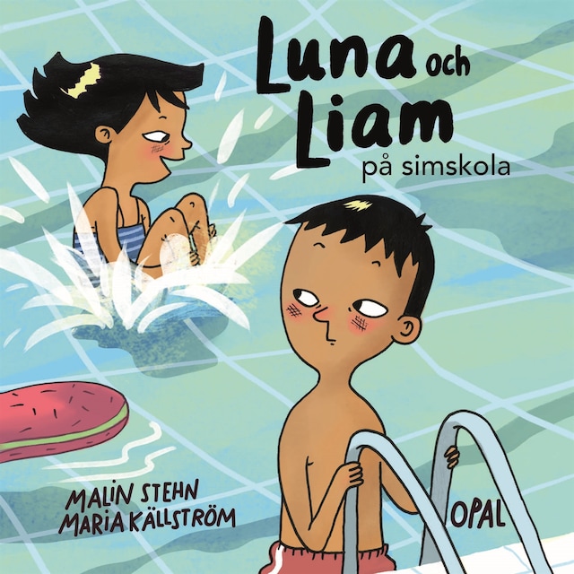 Portada de libro para Luna och Liam på simskola