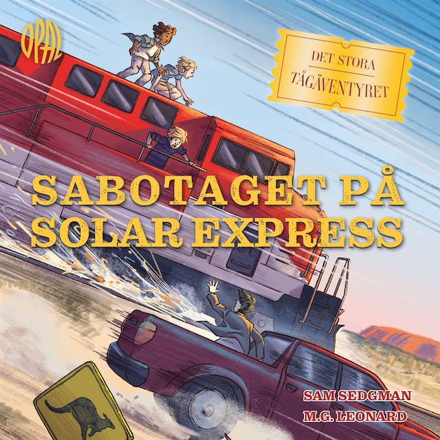 Kirjankansi teokselle Sabotaget på Solar express