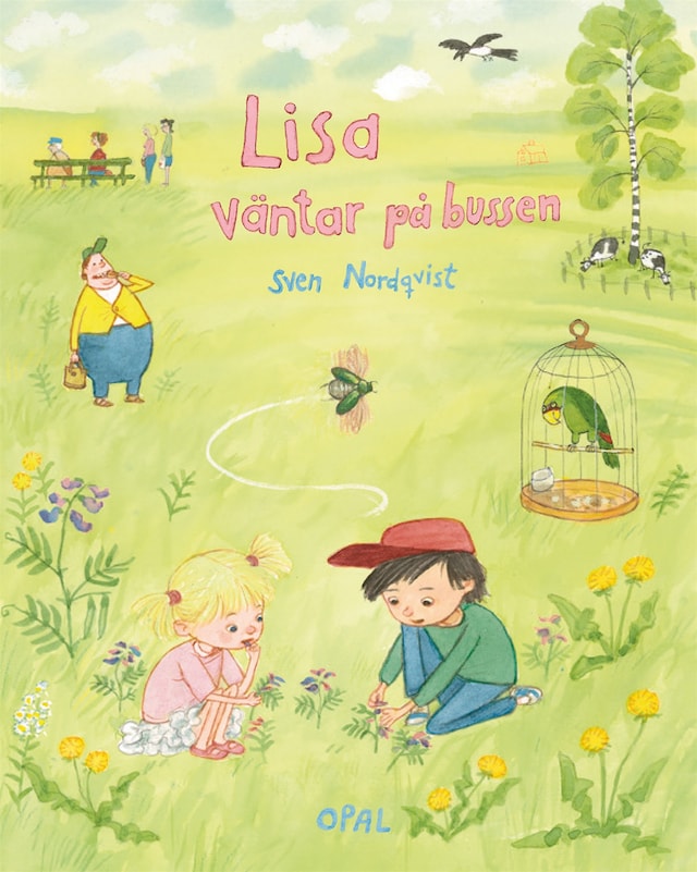 Book cover for Lisa väntar på bussen