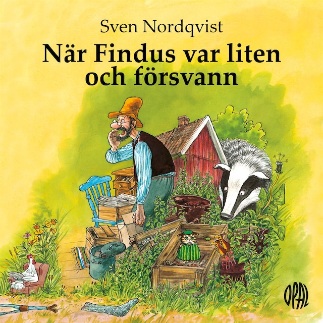 Book cover for När Findus var liten och försvann