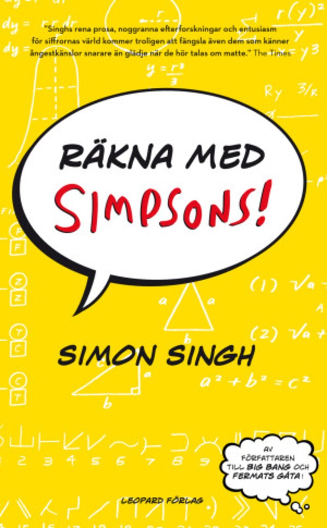 Buchcover für Räkna med Simpsons!