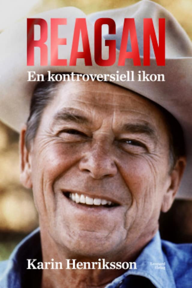Okładka książki dla Reagan. En kontroversiell ikon