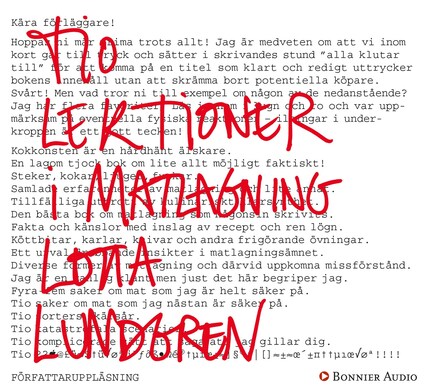 Tio lektioner i matlagning bookCoverFor