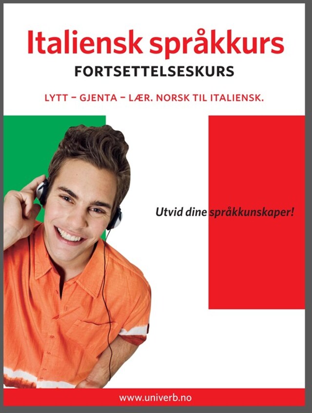 Couverture de livre pour Italiensk språkkurs Fortsettelseskurs