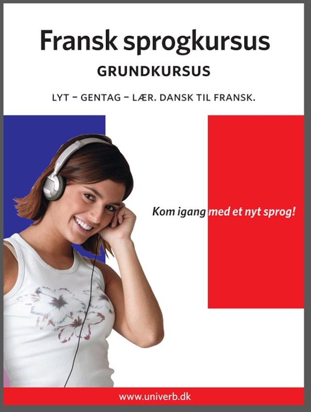 Couverture de livre pour Fransk sprogkursus Grundkursus