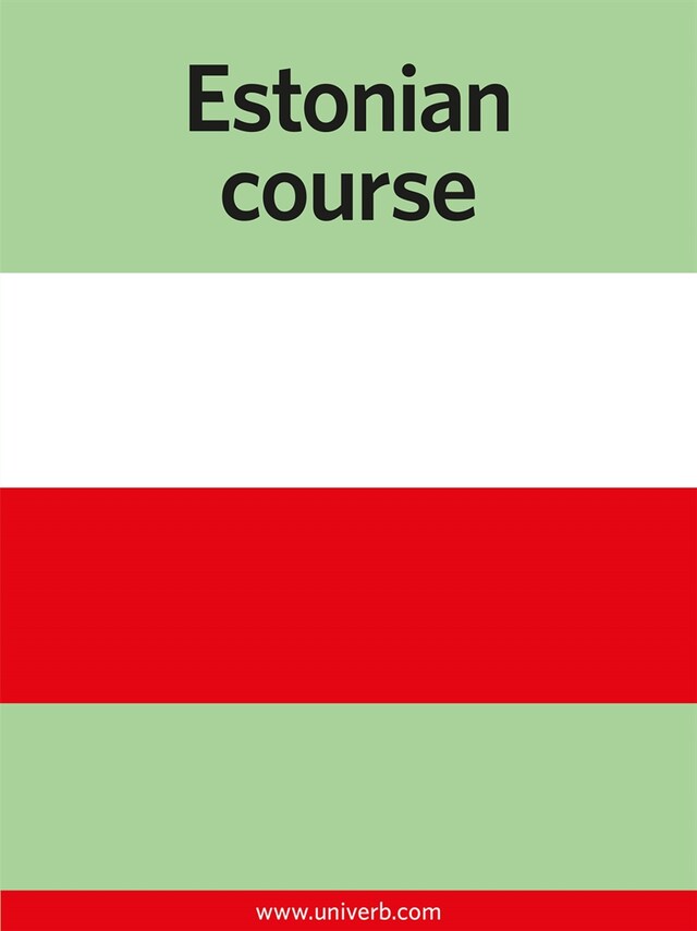 Book cover for Estonian Course
