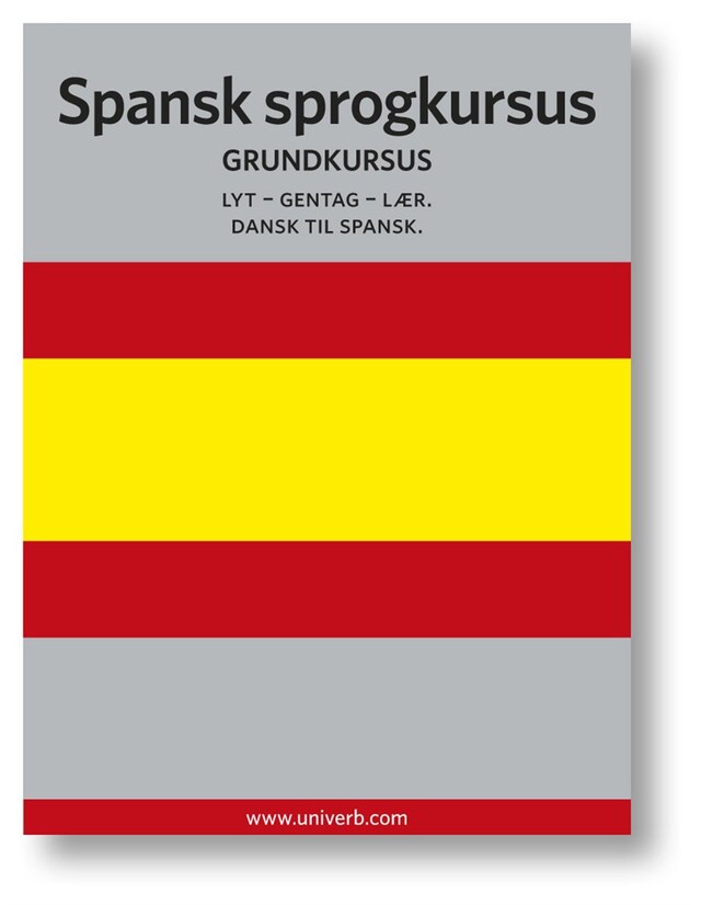 Book cover for Spansk sprogkursus