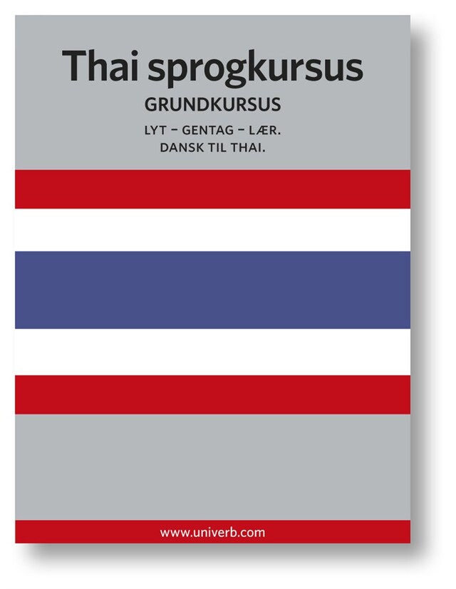 Buchcover für Thai sprogkursus
