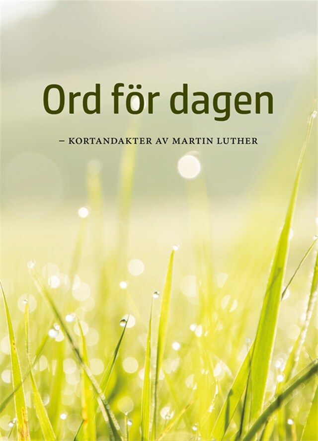 Book cover for ORD FÖR DAGEN - kortandakter av Martin Luther