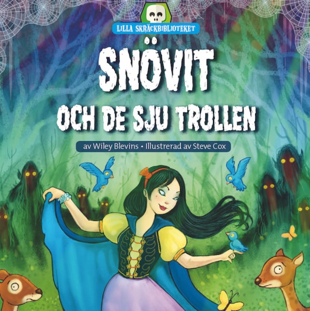 Okładka książki dla Snövit och de sju trollen