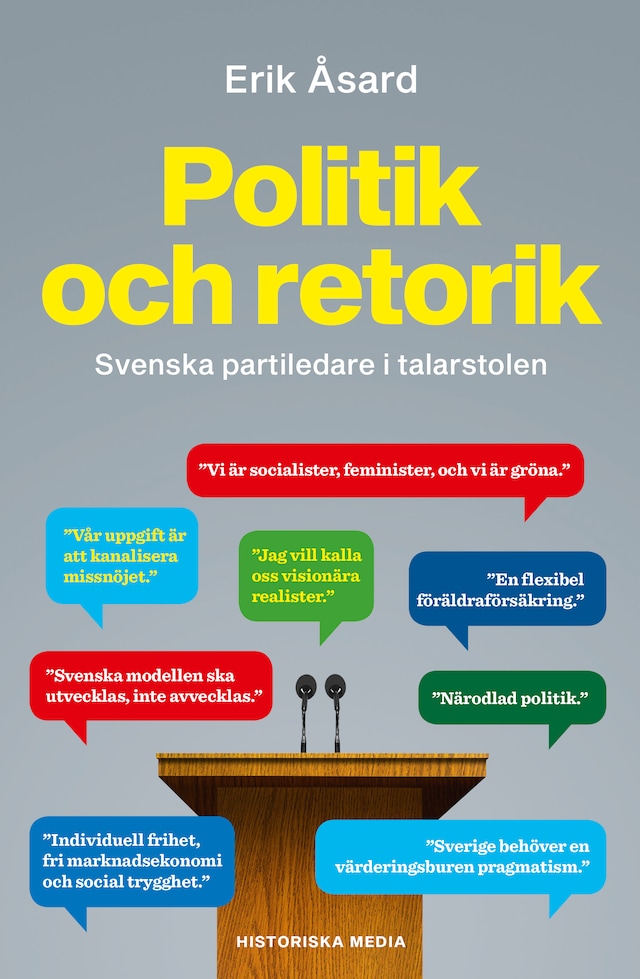 Book cover for Politik och retorik: Svenska partiledare i talarstolen
