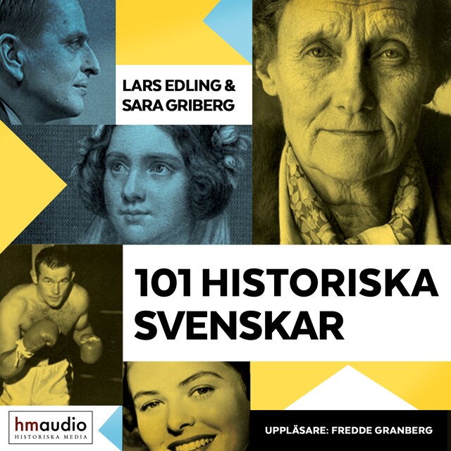 Portada de libro para 101 historiska svenskar