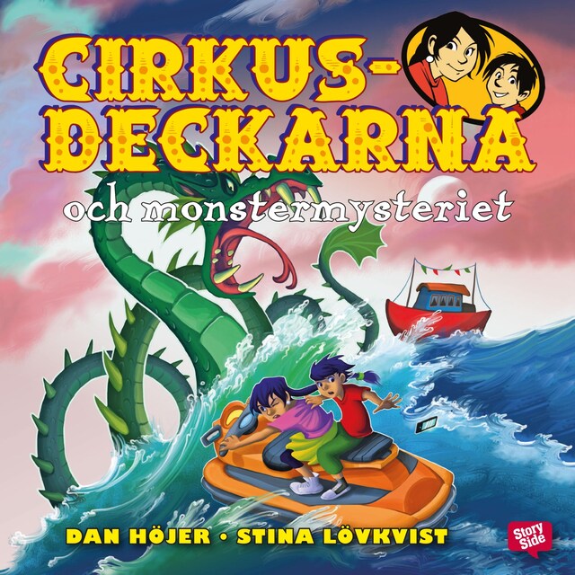 Book cover for Cirkusdeckarna och monstermysteriet