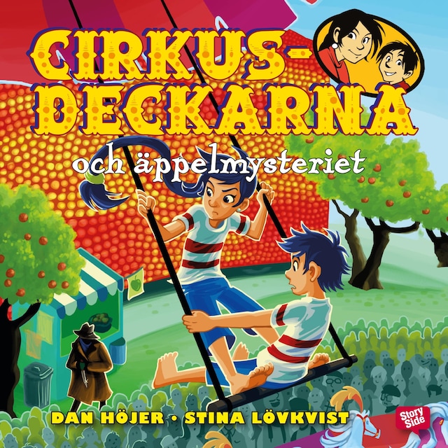 Book cover for Cirkusdeckarna och äppelmysteriet