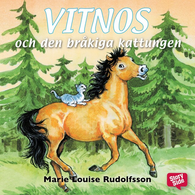 Book cover for Vitnos och den bråkiga kattungen