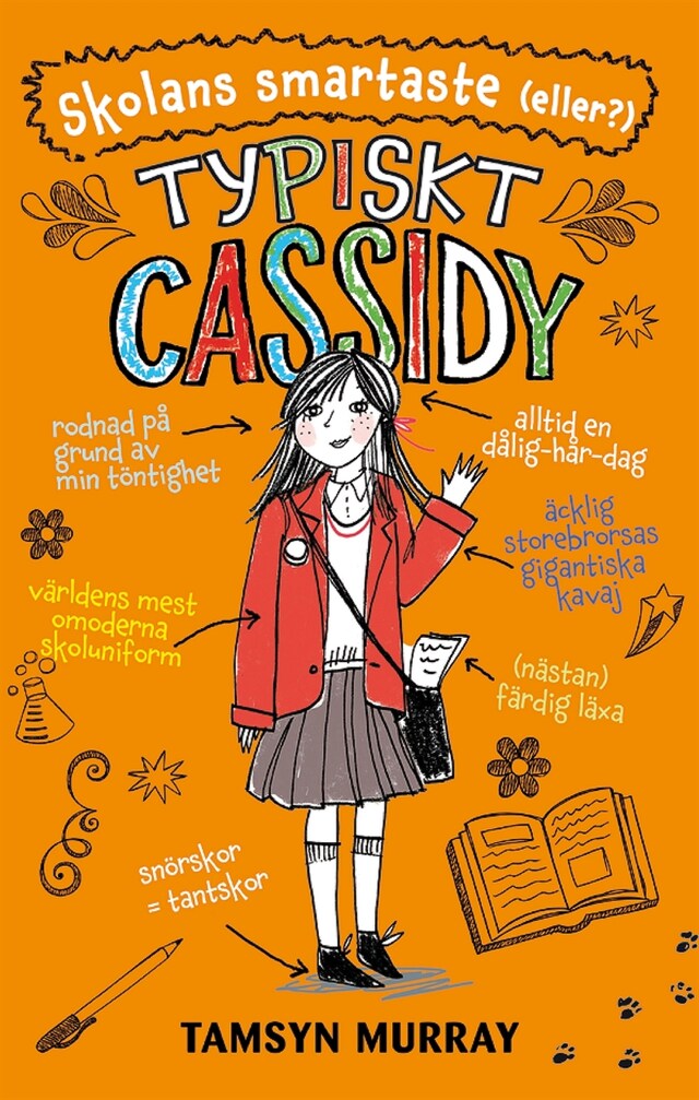 Book cover for Typiskt Cassidy: Skolans smartaste (eller?)