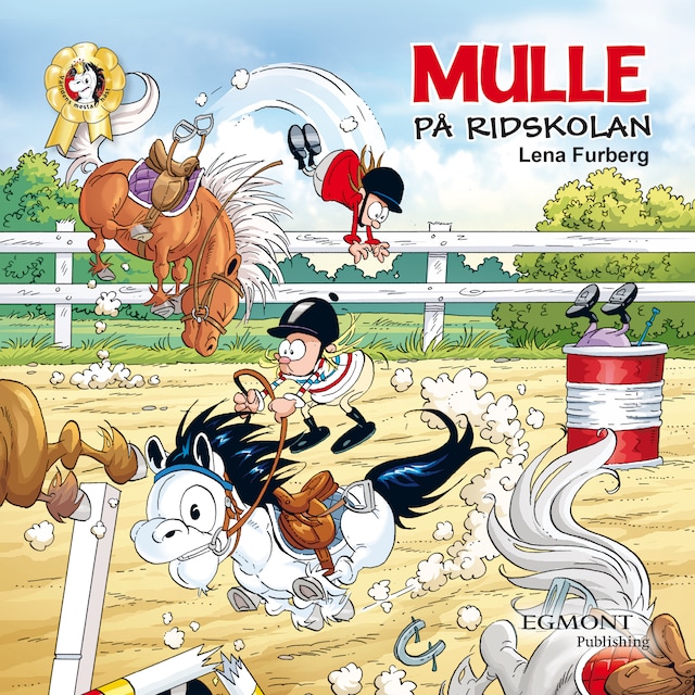 Okładka książki dla Mulle på ridskolan