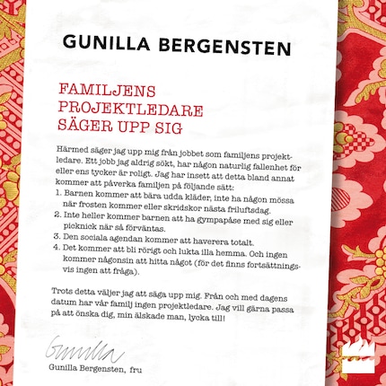 Familjens projektledare säger upp sig bookCoverFor