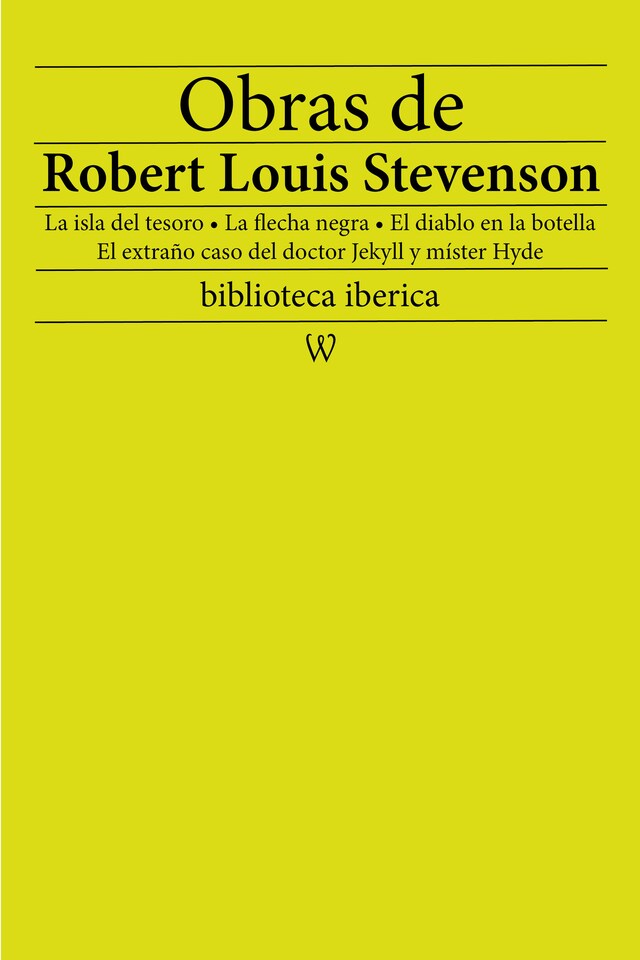 Book cover for Obras de Robert Louis Stevenson
