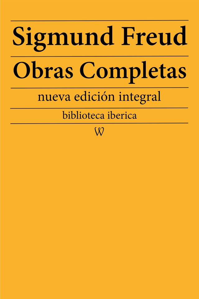 Okładka książki dla Sigmund Freud: Obras Completas
