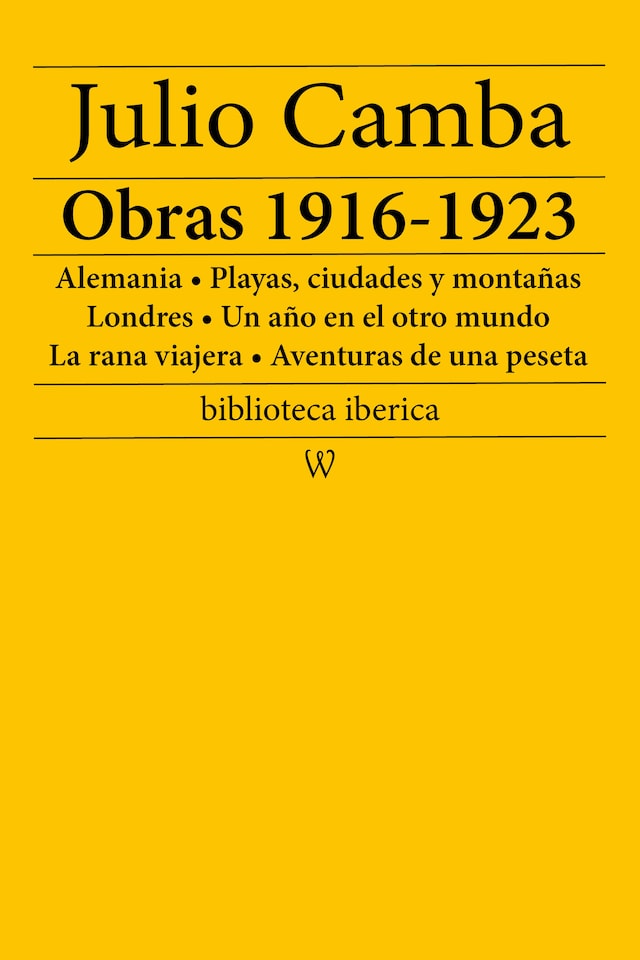 Book cover for Julio Camba: Obras 1916-1923