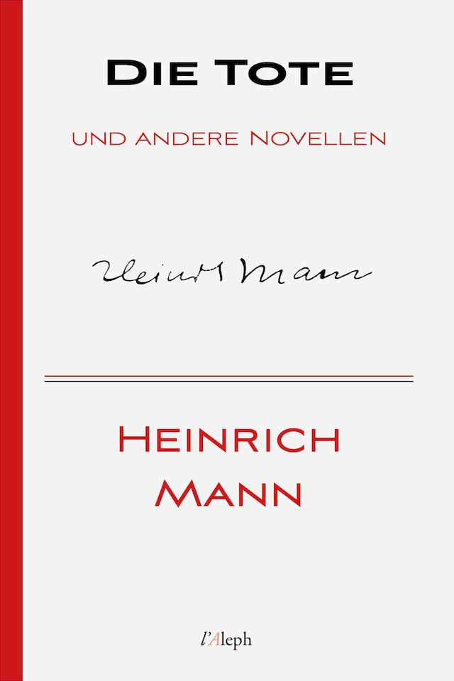 Book cover for Die Tote und andere Novellen