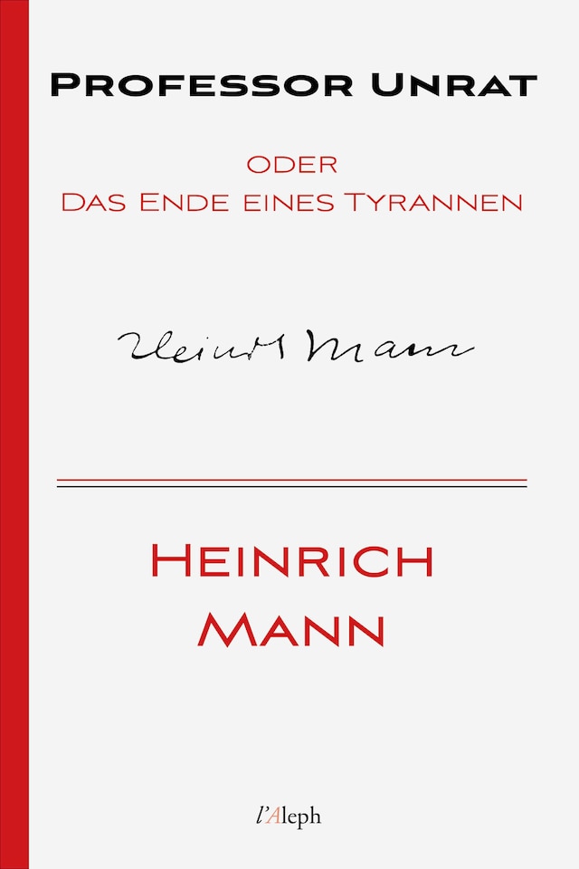 Book cover for Professor Unrat oder Das Ende eines Tyrannen