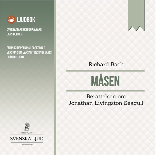 Book cover for Måsen : berättelsen om Jonathan Livingston Seagull