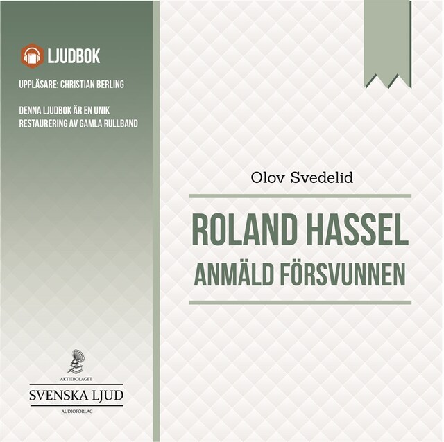 Book cover for Anmäld Försvunnen
