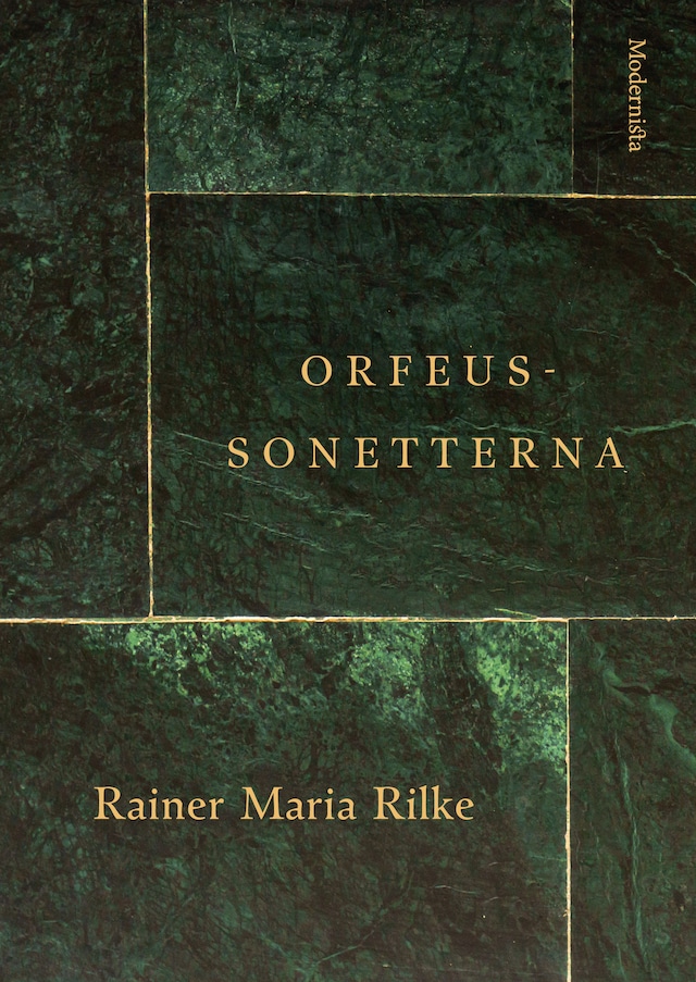 Kirjankansi teokselle Orfeus-sonetterna