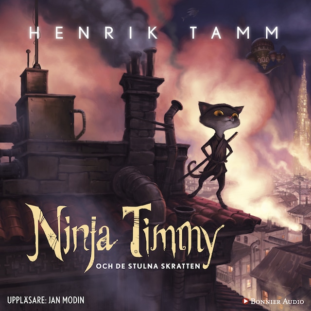 Portada de libro para Ninja Timmy och de stulna skratten