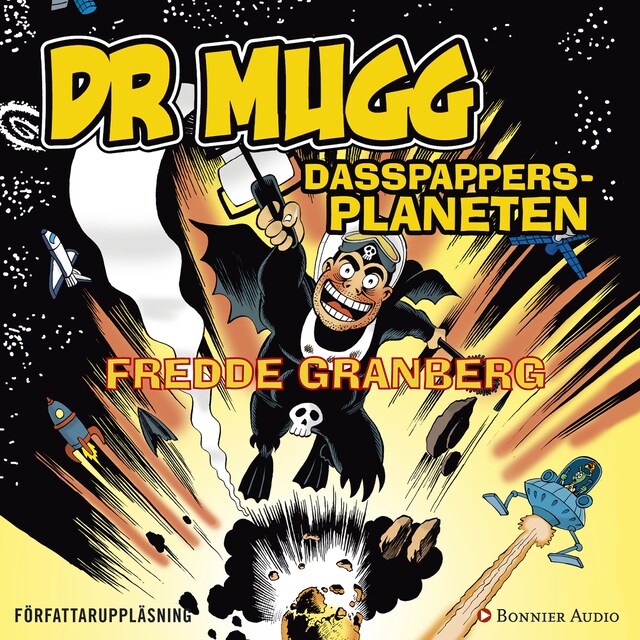 Book cover for Dr Mugg. Dasspappersplaneten